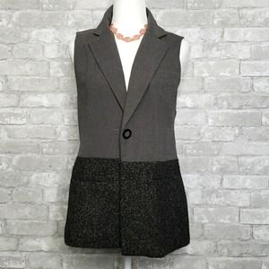 CAbi Lined Gray Vest, Size: S, EUC, $29